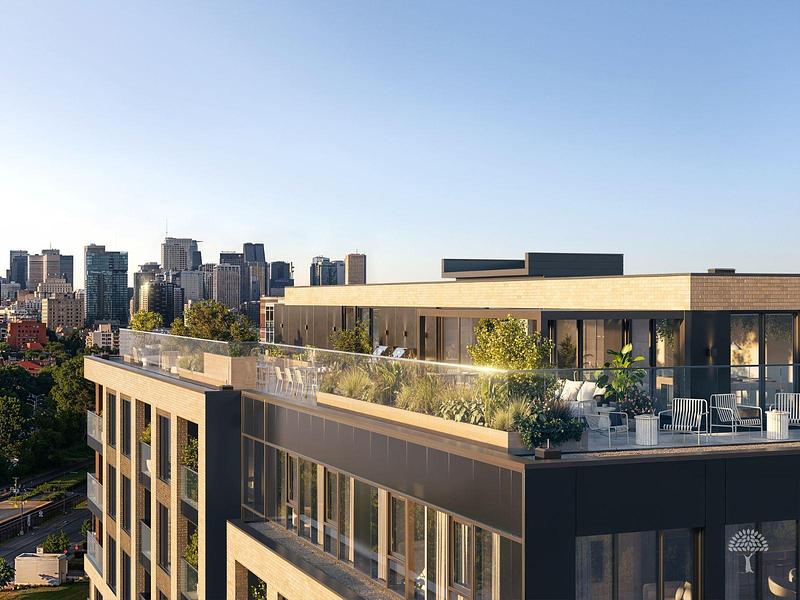 Dossier de presse | 1152-19 - Communiqué de presse | LumiGroup signe l’éclairage circadien de Bosco, un projet résidentiel locatif développé par PUR Immobilia à Montréal - LumiGroup - Design d’éclairage - Crédit photo : Common Ground Studios