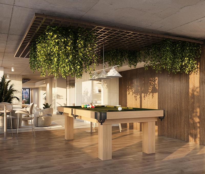 Dossier de presse | 1152-19 - Communiqué de presse | LumiGroup signe l’éclairage circadien de Bosco, un projet résidentiel locatif développé par PUR Immobilia à Montréal - LumiGroup - Design d’éclairage - Crédit photo : Common Ground Studios