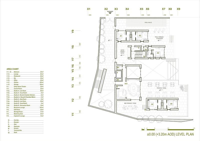 Press kit | 2204-11 - Press release | SOUR Unveils Pur: A Masterclass in Sensory Architecture and Acoustic Innovation Opens on the Aegean Coast - SOUR - Commercial Architecture - Plan Level 0.00m - Photo credit: © 2026 SOUR.
