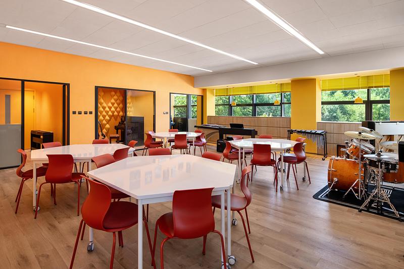 Press kit | 7640-02 - Press release | Music Classrooms at The Western Academy of Beijing - studio vapore - Institutional Architecture - Photo credit:  Shawn Koh 