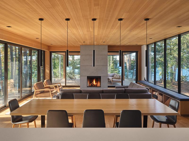 Press kit | 1513-21 - Press release | Long Lake Cottage - Dubbeldam Architecture + Design - Residential Architecture - Photo credit:  Riley Snelling 