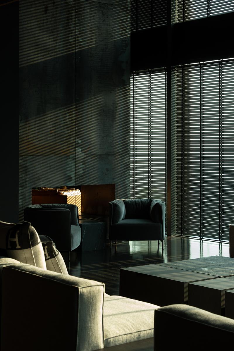 Dossier de presse | 7862-01 - Communiqué de presse | Noir Matière - Boobrook - Design d’intérieur résidentiel - Crédit photo : Shoayb Khattab