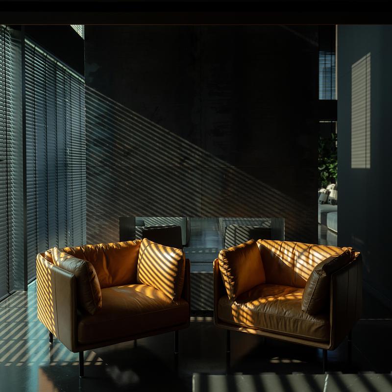 Dossier de presse | 7862-01 - Communiqué de presse | Noir Matière - Boobrook - Design d’intérieur résidentiel - Crédit photo : Shoayb Khattab