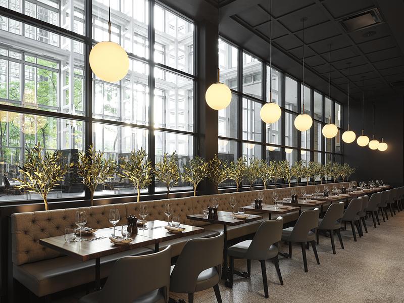 Dossier de presse | 3962-02 - Communiqué de presse | Cléo Katcho Design Architectural revisite la brasserie française en aménageant une nouvelle adresse Chez Lionel au centre-ville de Montréal - Cleo Katcho Design Architectural Inc. - Design d’intérieur commercial - Crédit photo : Maxime Brouillet