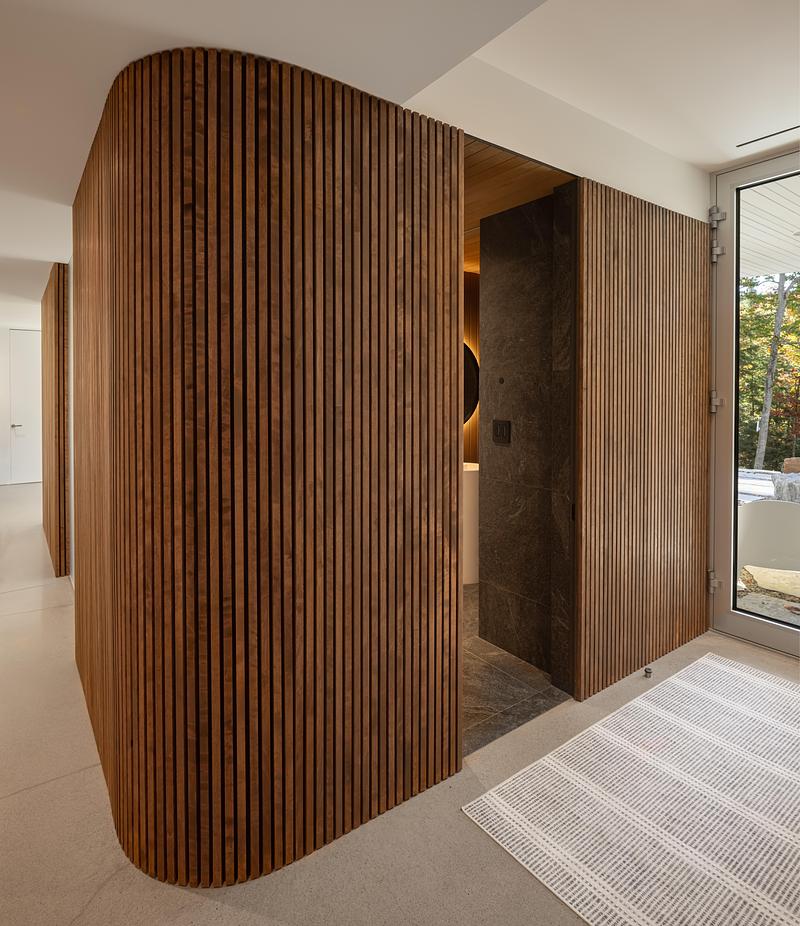 Press kit | 880-25 - Press release | The Albatross - MU Architecture - Residential Architecture - Wellness Area - Photo credit: Stéphane Groleau
