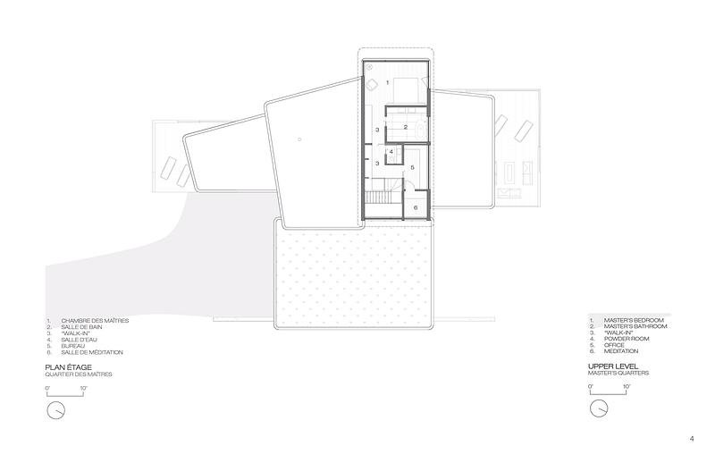 Press kit | 880-25 - Press release | The Albatross - MU Architecture - Residential Architecture - Upper Level Plan - Photo credit: MU Architecture