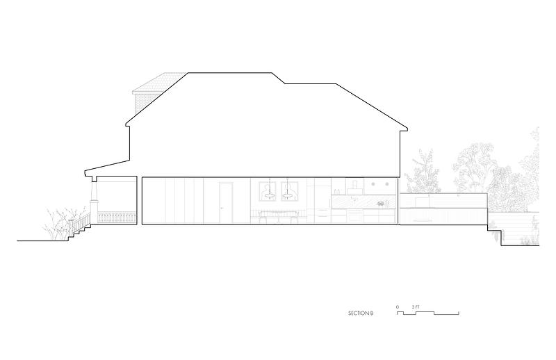 Dossier de presse | 7516-02 - Communiqué de presse | High Park House - Reign Architects - Design d’intérieur résidentiel - Section B - Crédit photo : Reign Architects