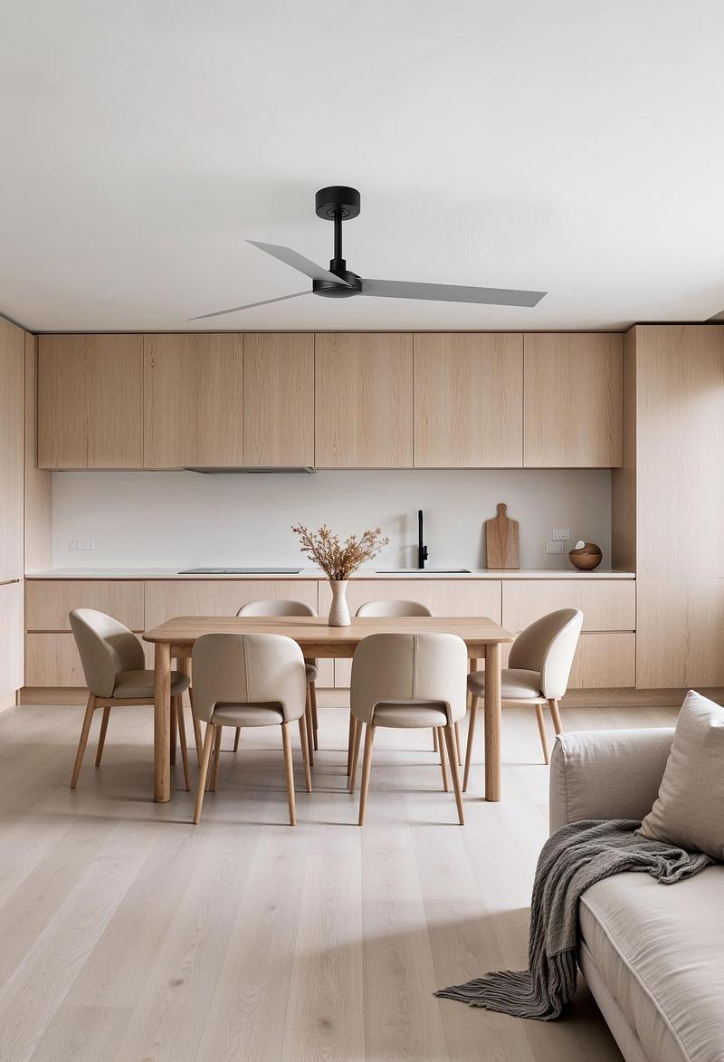 Dossier de presse | 1144-10 - Communiqué de presse | Designing the Air: Faro Barcelona Defines Modern Ventilation - Faro Barcelona - Produit - CRUISER is an ultra-compact, modern, and energy-efficient ceiling fan suitable for both residential and commercial spaces. - Crédit photo : Faro Barcelona