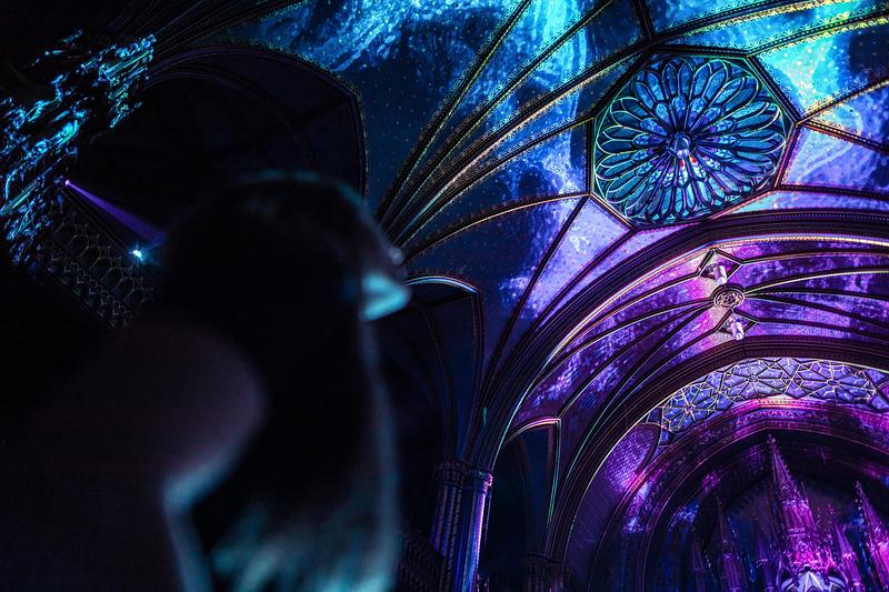 Press kit | 1089-13 - Press release | AURA by Moment Factory: Transforming Iconic Cultural Venues Into Must-Visit Immersive Destinations - Moment Factory - Multimedia Design - AURA Notre-Dame Basilica, Montreal (inaugurated in 2017) - Photo credit: Moment Factory