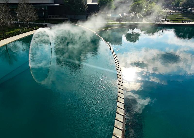 Press kit | 7810-02 - Press release | Arc ZERO: A Houston First - James Tapscott - Art - Arc ZERO: Eclipse from above - Photo credit: Studio JT