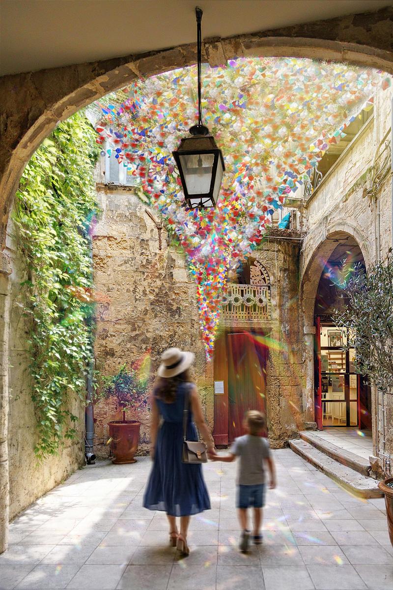 Dossier de presse | 982-59 - Communiqué de presse | Festival des Architectures Vives 2026: équipes et projets - Association Champ Libre - Évènement + Exposition - <p class="">PANACHE DE LUMIÈRE </p> - Crédit photo : <p class="">Ateliers A+ : Valentin Bancarel, Marie Felipe, Eline Thibaut, Camille Le Joly, Bastien Lauras, Julie Guiraud</p>