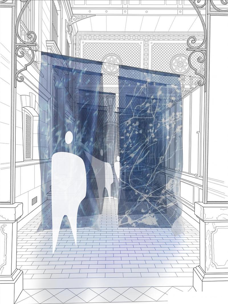 Dossier de presse | 982-59 - Communiqué de presse | Festival des Architectures Vives 2026: équipes et projets - Association Champ Libre - Évènement + Exposition - <p class="">UNE OMBRE BLEUE DEVIENT UNE RELIQUE </p> - Crédit photo : <p class="">Collectif Natura Urbana : Emma Franco, Marta Portigliati, Lorenza Ferrari</p>