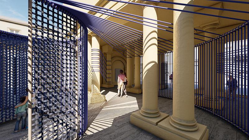 Dossier de presse | 982-59 - Communiqué de presse | Festival des Architectures Vives 2026: équipes et projets - Association Champ Libre - Évènement + Exposition - PAVILLON POP-UP : TÉISSER - Crédit photo : <p class="">Laetitia Rejany et Iacha Perget</p>