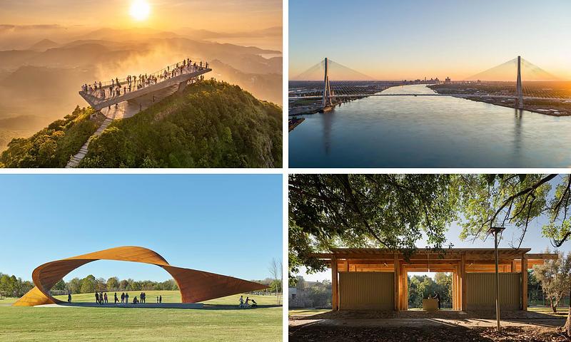 Dossier de presse | 809-47 - Communiqué de presse | AZURE Announces Finalists of the 2026 AZ Awards - AZURE Media - Concours - <p>Finalists - Urban Design: Infrastructure and Interventions</p><p><br></p><p>line+ studio: Shenzhen Meishajian Viewing Platform, Shenzhen, China<br>AECOM Architecture: Gordie Howe International Bridge, Detroit, USA, and Windsor, Canada<br>Trahan Architects: Luther George Park Performance Pavilion, Springdale, USA<br>3me Arquitectura: Eco Parque Batanes, Salvatierra, Mexico</p> - Crédit photo : AZURE