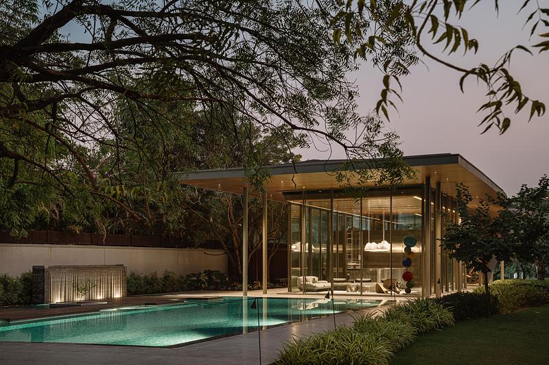 Press kit | 6986-04 - Press release | The Dip Pavilion - andblack design studio - Residential Architecture - Photo credit: Ishita Sitwala