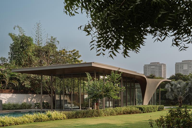 Press kit | 6986-04 - Press release | The Dip Pavilion - andblack design studio - Residential Architecture - Photo credit: Ishita Sitwala