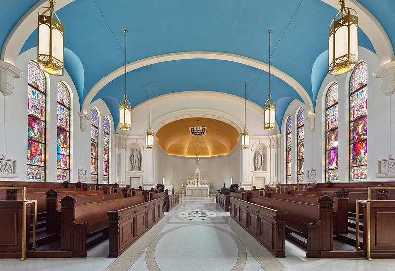 Dossier de presse | 7855-05 - Communiqué de presse | VMA Wins The Arthur Ross Award For Architecture - Voith & Mactavish Architects LLP - Architecture institutionnelle - St. Charles Borromeo Seminary, Immaculate Conception Chapel - Crédit photo :  Photo: Jeffrey Totaro 