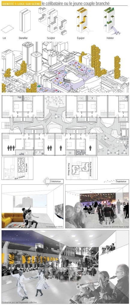 Press kit | 801-06 - Press release | Announce of the results of the urban design ideas contest for the Quartier Latin - Arrondissement de Ville-Marie - Competition - 
WINNER<br><br>Atelier Ville Architecture Paysage<br>Louis Paul Lemieux, architecte<br>DÉAMBULATIONS -&nbsp;QUE SE PASSE T-IL ENTRE NOTRE PORTE DE LOGEMENT ET LA VILLE ?

