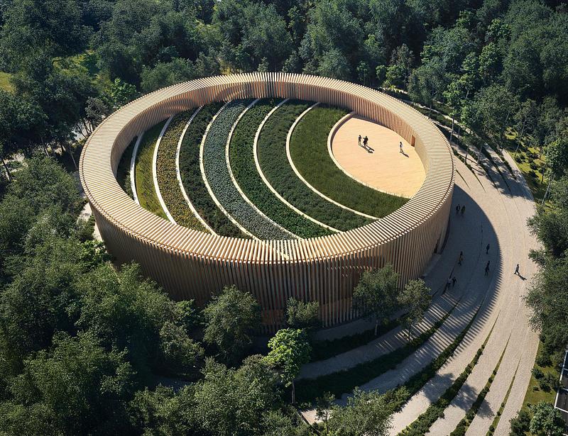 Dossier de presse | 7528-01 - Communiqué de presse | SPECTACLE Unveils the Concept for the New Museum of Aboriginal Peoples’ Art and Artifacts (MOAPAA) - SPECTACLE Bureau for Architecture and Urbanism Inc. - Architecture commerciale - Crédit photo : SPECTACLE with brick