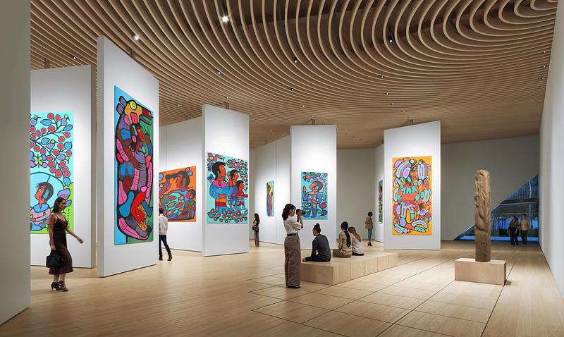 Dossier de presse | 7528-01 - Communiqué de presse | SPECTACLE Unveils the Concept for the New Museum of Aboriginal Peoples’ Art and Artifacts (MOAPAA) - SPECTACLE Bureau for Architecture and Urbanism Inc. - Architecture commerciale - Crédit photo : SPECTACLE with brick