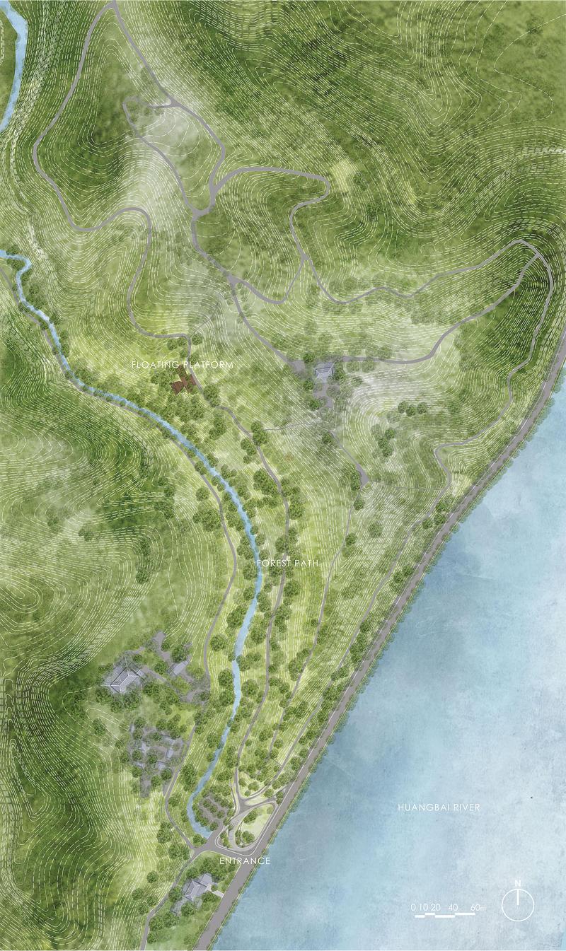 Dossier de presse | 7740-02 - Communiqué de presse | Xiaoxita Forest Park - HID Landscape Architecture - Architecture de paysage - General Plan - Crédit photo : HID