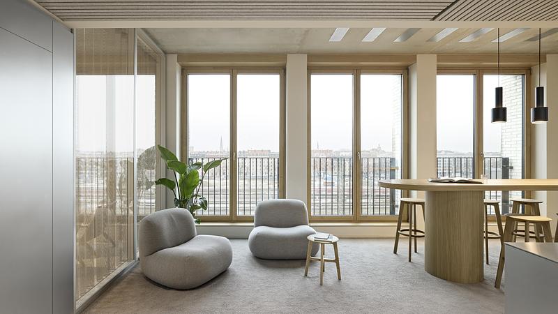 Dossier de presse | 2360-02 - Communiqué de presse | Reduced, Timeless Aesthetics: New BESTSECRET Design Office - HENN - Design d’intérieur commercial - Coffee point - Crédit photo : Mark Seelen | Seelen+