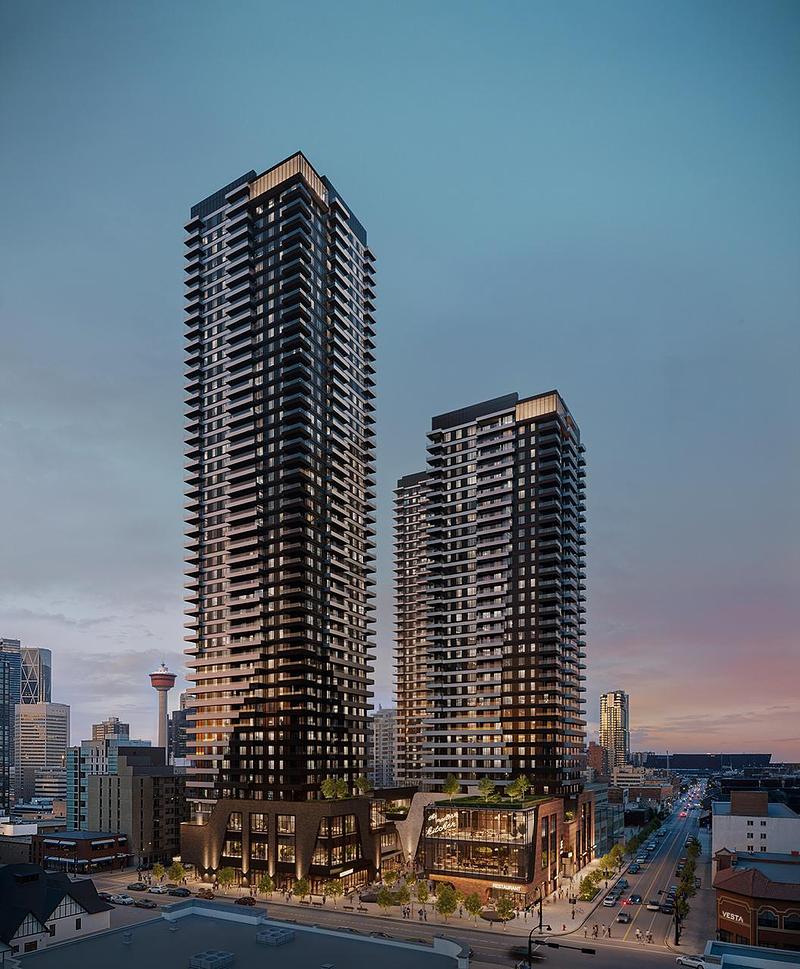 Dossier de presse | 1069-11 - Communiqué de presse | Broadway on 17th Introduces a New Civic Plaza to an Iconic Calgary Corner - Zeidler Architecture - Architecture résidentielle - Crédit photo : Zeidler Architecture Inc.