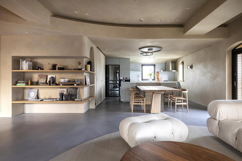 Dossier de presse | 4941-02 - Communiqué de presse | Peny Hsieh Interiors Completes The Sculpted Penthouse, a Calm Retreat Above in Taipei - Peny Hsieh Interiors - Design d’intérieur résidentiel - Crédit photo : Kuomin Lee