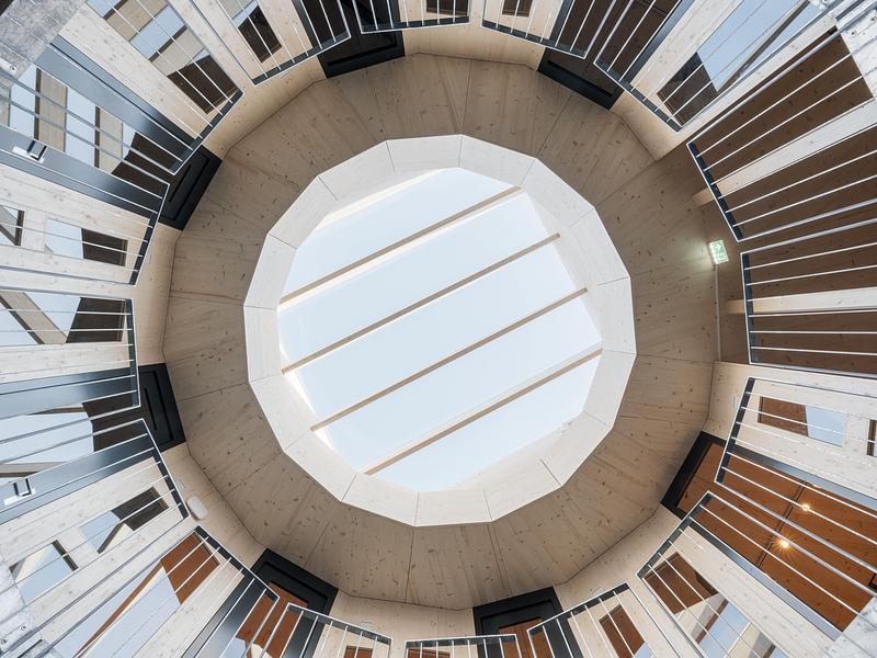 Press kit | 7723-02 - Press release | Timber. Modular. Circular. - SKREINSTUDIOS - Commercial Architecture - Photo credit: Beat Bühler Fotografie