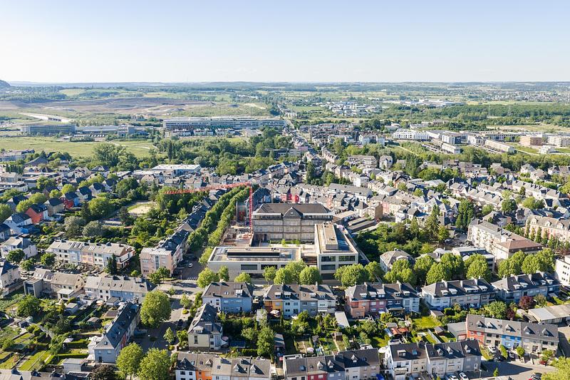 Press kit | 6515-05 - Press release | Ecole Brouch: Primary School - JSWD + Jim Clemes Ass. - Institutional Architecture - Aerial photo of the Brouch Quarter - Photo credit: JSWD / Franco Casaccia