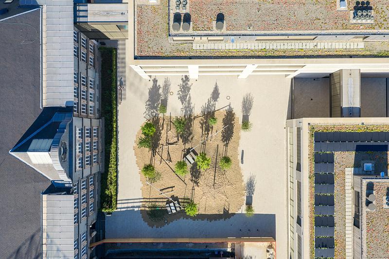 Press kit | 6515-05 - Press release | Ecole Brouch: Primary School - JSWD + Jim Clemes Ass. - Institutional Architecture - Aerila schoolyard - Photo credit: JSWD / Franco Casaccia