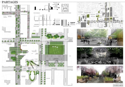 Press kit | 801-06 - Press release | Announce of the results of the urban design ideas contest for the Quartier Latin - Arrondissement de Ville-Marie - Competition - &nbsp;WINNER<br><br>Atelier Ville Architecture Paysage<br>Louis Paul Lemieux&nbsp;<br>PARTAGES