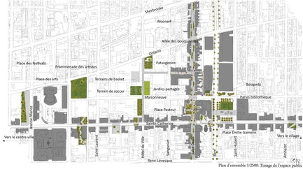 Press kit | 801-06 - Press release | Announce of the results of the urban design ideas contest for the Quartier Latin - Arrondissement de Ville-Marie - Competition - WINNER<br><br>Atelier Ville Architecture Paysage<br>Louis Paul Lemieux&nbsp;<br>PARTAGES