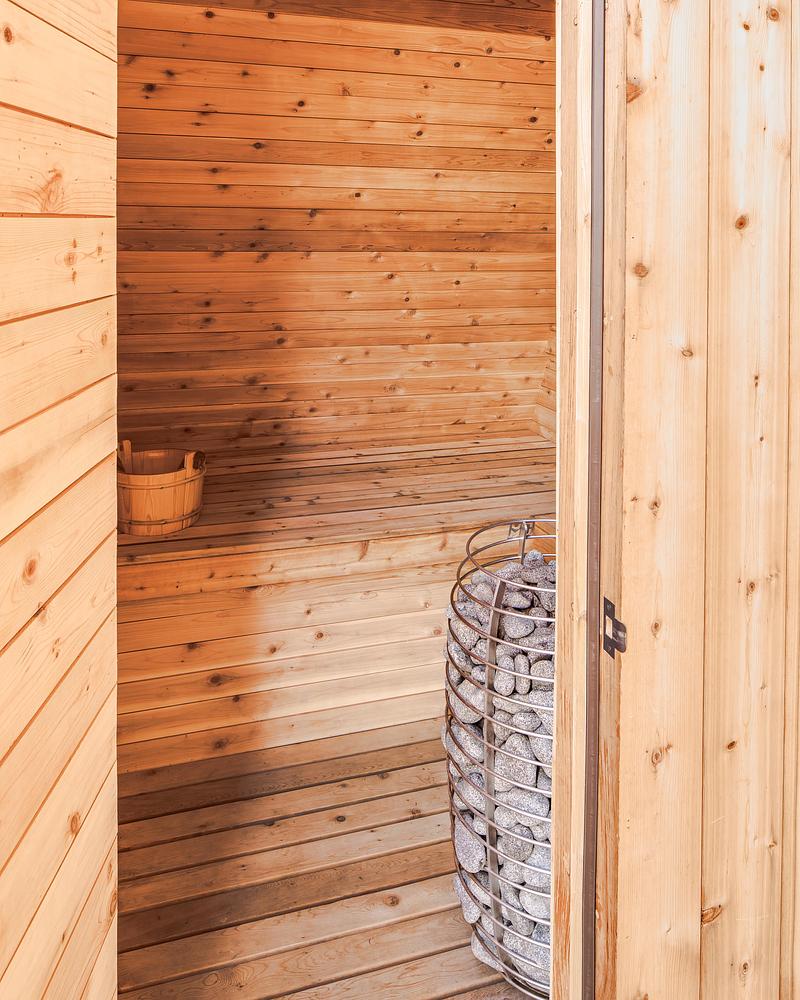 Press kit | 7043-03 - Press release | Woods Retreat - BE_Design - Residential Architecture - Sauna Interior  - Photo credit: Simon Howell