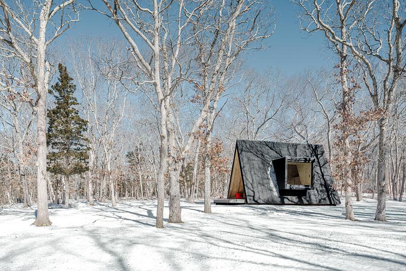 Press kit | 7043-03 - Press release | Woods Retreat - BE_Design - Residential Architecture - Sculptural element in the landscape  - Photo credit: Simon Howell
