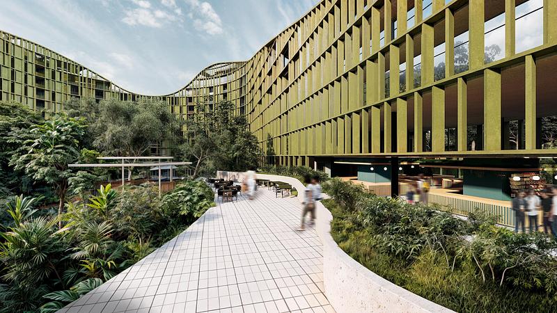Press kit | 5202-01 - Press release | LTR1: A Vertical Neighborhood Built Around a Forest - Carazo Arquitectura - Competition - LTR1 - Photo credit: Carazo Arquitectura