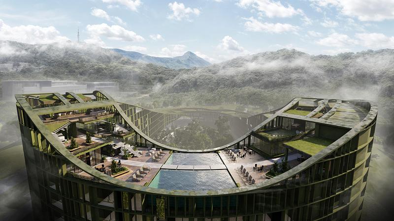 Press kit | 5202-01 - Press release | LTR1: A Vertical Neighborhood Built Around a Forest - Carazo Arquitectura - Competition - LTR1 - Photo credit: Carazo Arquitectura
