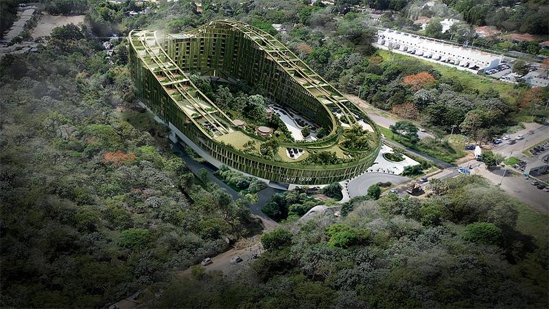 Press kit | 5202-01 - Press release | LTR1: A Vertical Neighborhood Built Around a Forest - Carazo Arquitectura - Competition - LTR1 - Photo credit: Carazo Arquitectura