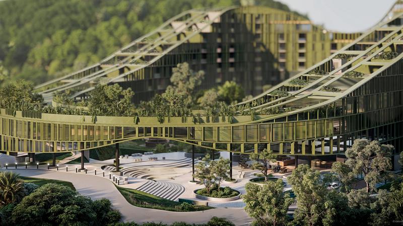 Press kit | 5202-01 - Press release | LTR1: A Vertical Neighborhood Built Around a Forest - Carazo Arquitectura - Competition - LTR1 - Photo credit: Carazo Arquitectura