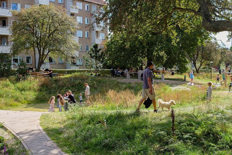Dossier de presse | 5748-01 - Communiqué de presse | Form follows nature in Copenhagen’s new climate park - SLA - Design urbain - Grønningen-Bispeparken by SLA - Crédit photo : SLA