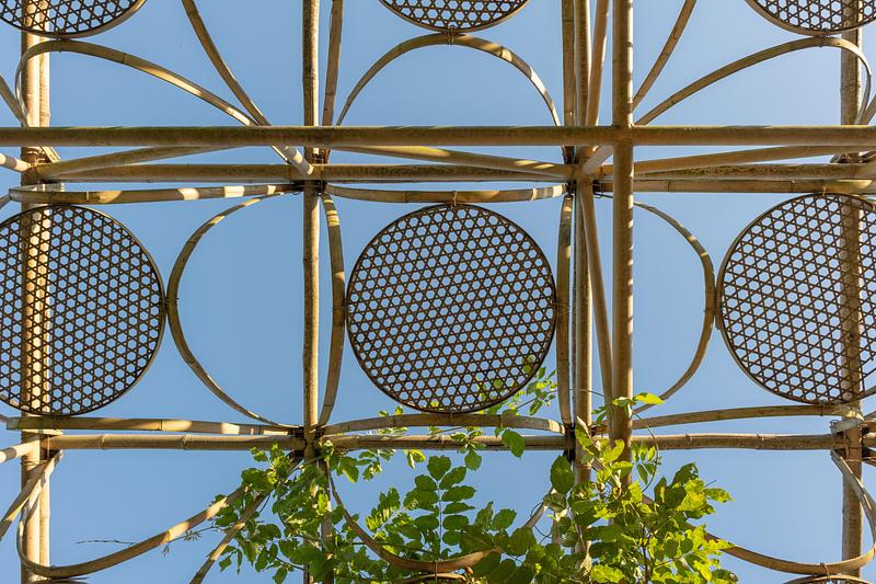 Press kit | 3808-01 - Press release | Wetland Caves: A Discovery Pavilion in the Longyou Wetlands - Studio 10 - Landscape Architecture - The modular bamboo grid system. - Photo credit: Chao Zhang