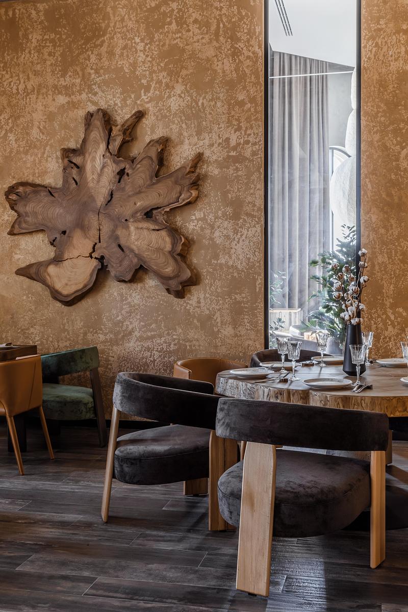 Dossier de presse | 7928-01 - Communiqué de presse | Design du restaurant Mamuli - SOIA Design - Design d’intérieur commercial - Crédit photo : Misha Chekalov