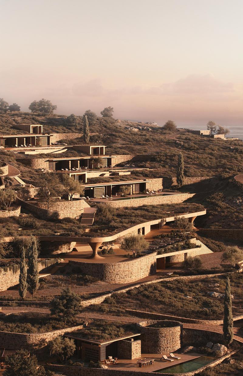 Dossier de presse | 7372-02 - Communiqué de presse | Aristides Dallas Architects receives the 2026 Architizer A+Award for Shared Ground, a contemporary interpretation of the Greek village - ARISTIDES DALLAS ARCHITECTS - Architecture résidentielle - Each building responds individually to its place, while together they form the identity of a contemporary settlement.<br> - Crédit photo : KONSTANTINOS TSILIVIS<br><br><br><br><br><br><br><br><br style=""><br style="">