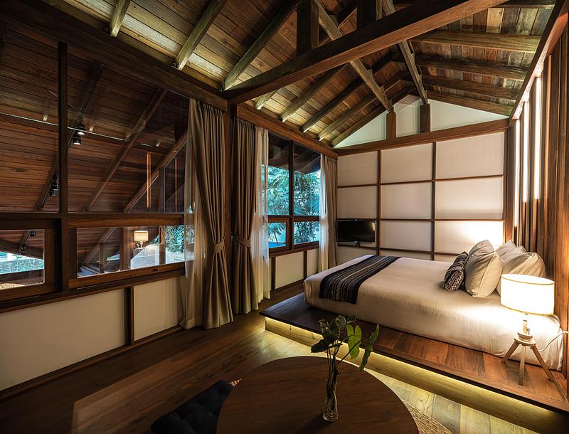 Press kit | 7909-01 - Press release | Athita Pool Villa and Spa - Studio Miti - Commercial Architecture - Bedroom 2nd floor  - Photo credit: Spaceshift Studio