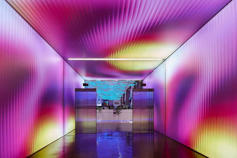 Press kit | 7918-01 - Press release | Harry the Hirer Headquarters - RCA Studio - Commercial Interior Design - Lift Entry - Photo credit:  Veeral Patel 