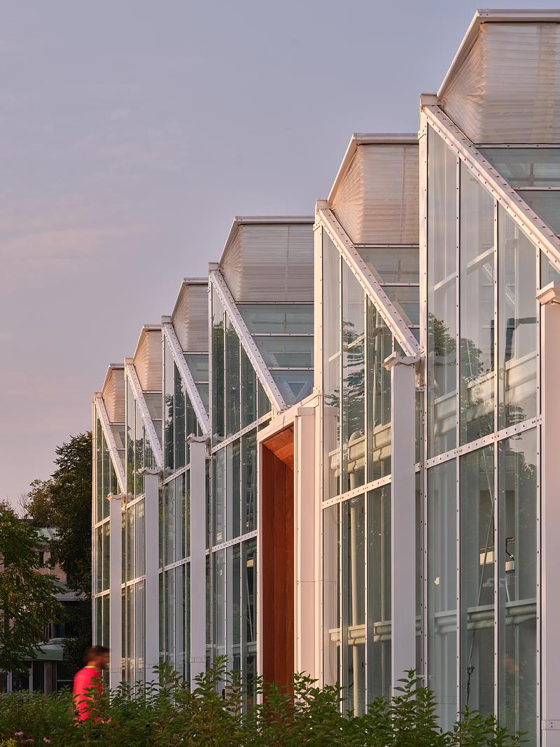 Press kit | 3405-06 - Press release | McMaster University Life Sciences Building and Greenhouse - Moriyama Teshima Architects - Institutional Architecture - Moriyama Teshima Architects – McMaster University Life Sciences Building and Greenhouse - Photo credit: Riley Snelling