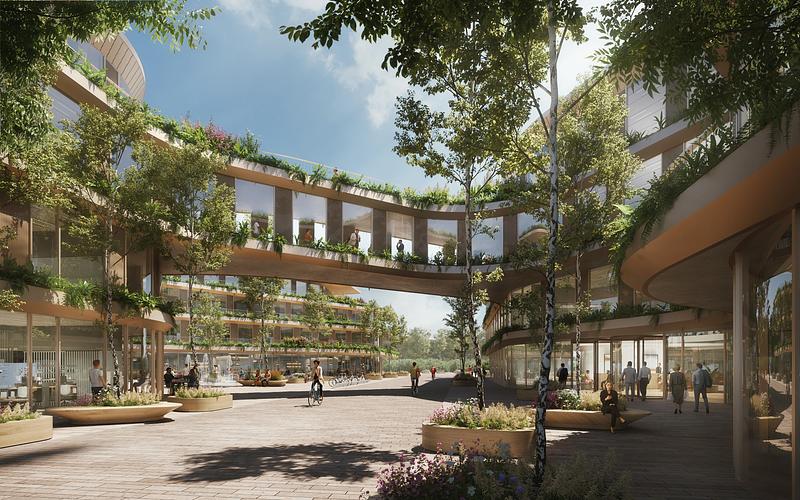 Dossier de presse | 5245-01 - Communiqué de presse | The Glade Office Campus introduces a biophilic workplace in Athens - Urban Soul Project - Architecture commerciale - Crédit photo : URBAN SOUL PROJECT &amp; UNS