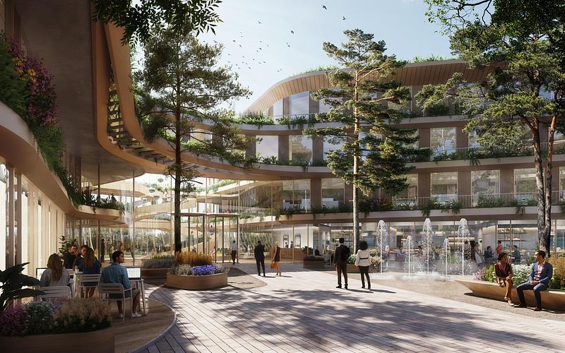 Dossier de presse | 5245-01 - Communiqué de presse | The Glade Office Campus introduces a biophilic workplace in Athens - Urban Soul Project - Architecture commerciale - Crédit photo : URBAN SOUL PROJECT &amp; UNS