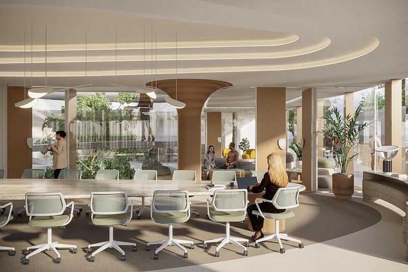Dossier de presse | 5245-01 - Communiqué de presse | The Glade Office Campus introduces a biophilic workplace in Athens - Urban Soul Project - Architecture commerciale - Crédit photo : URBAN SOUL PROJECT &amp; UNS