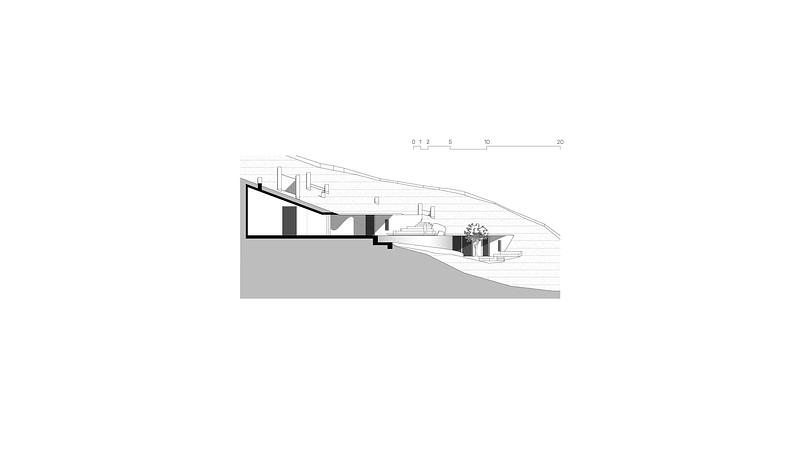 Dossier de presse | 5653-02 - Communiqué de presse | Rhoēs - Sinas Architects - Architecture résidentielle - Section - Crédit photo : Sinas Architects